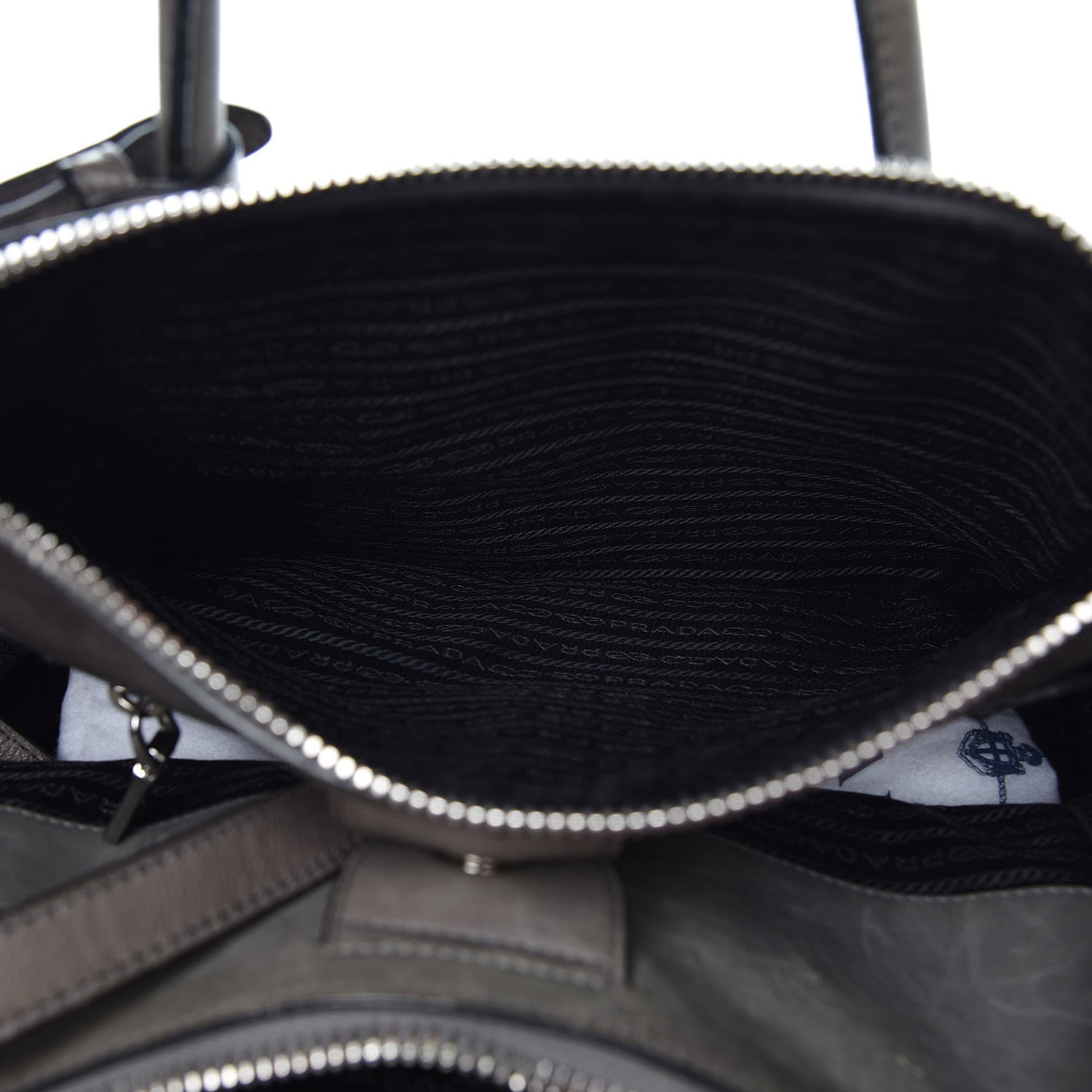 Prada Glace Calf Twin Pocket Tote Marmo 5 of 20