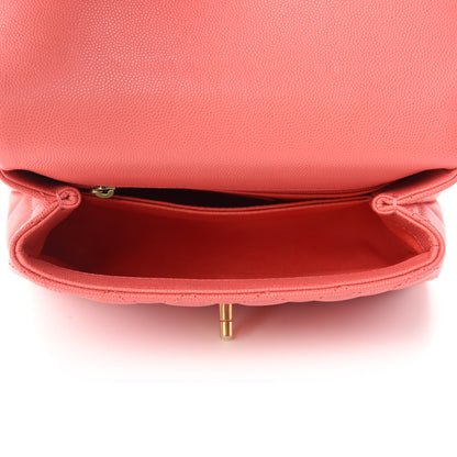 Chanel Caviar Quilted Mini Coco Handle Flap Pink 5 of 10