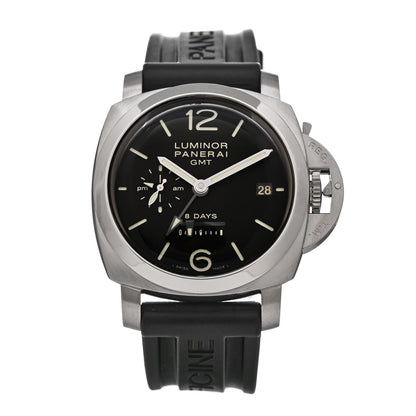 Panerai Stainless Steel Rubber 44mm Luminor 1950 GMT Manual Winding Watch Black PAM00233 1 of 5