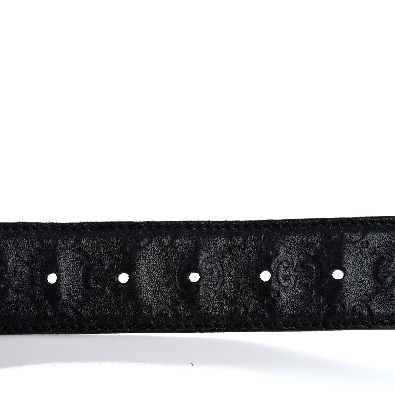 Gucci Guccissima Signature Interlocking G 40mm Belt 90 36 Black 4 of 7