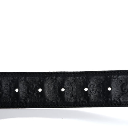 Gucci Guccissima Signature Interlocking G 40mm Belt 90 36 Black 4 of 7