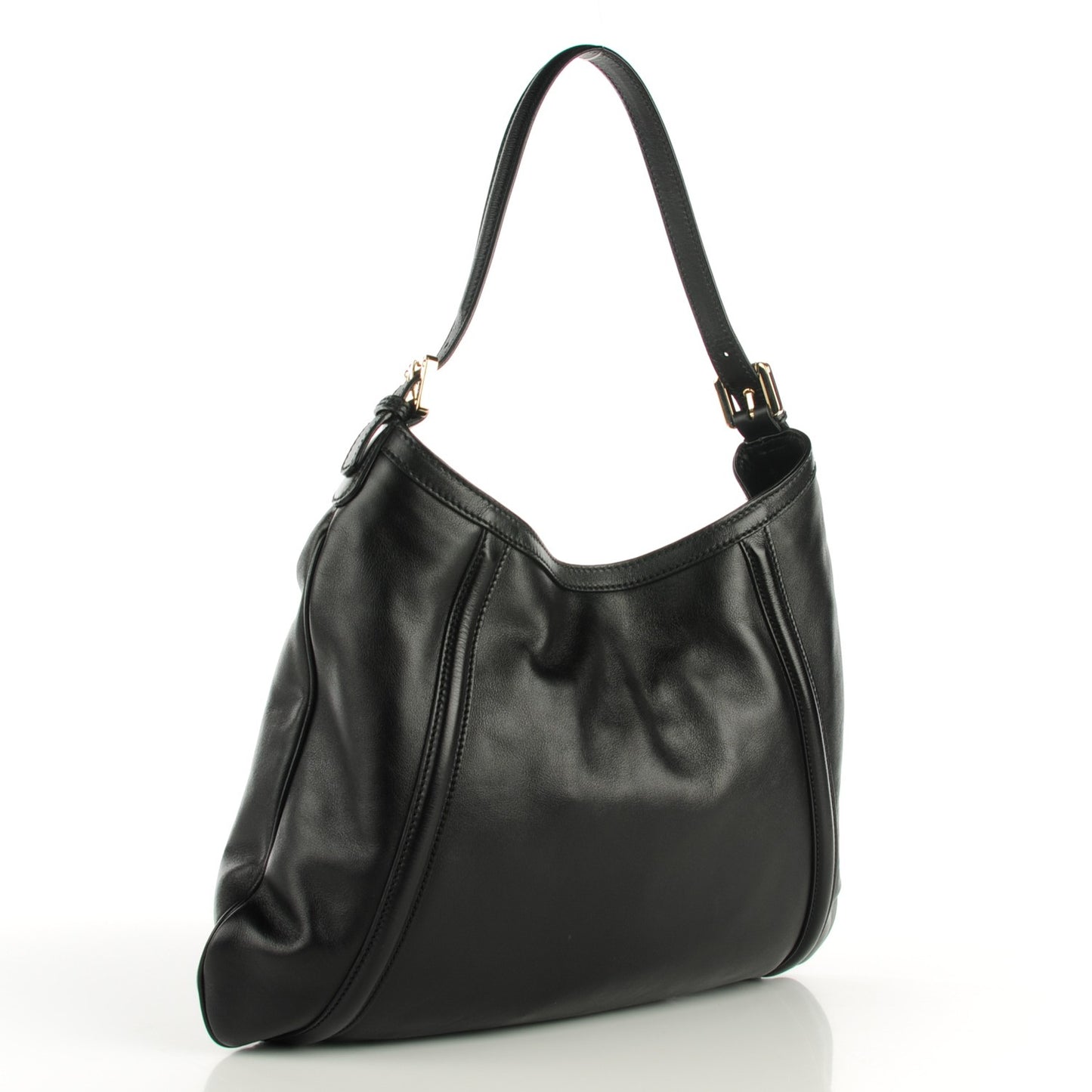 Leather Medium Britt Hobo Black