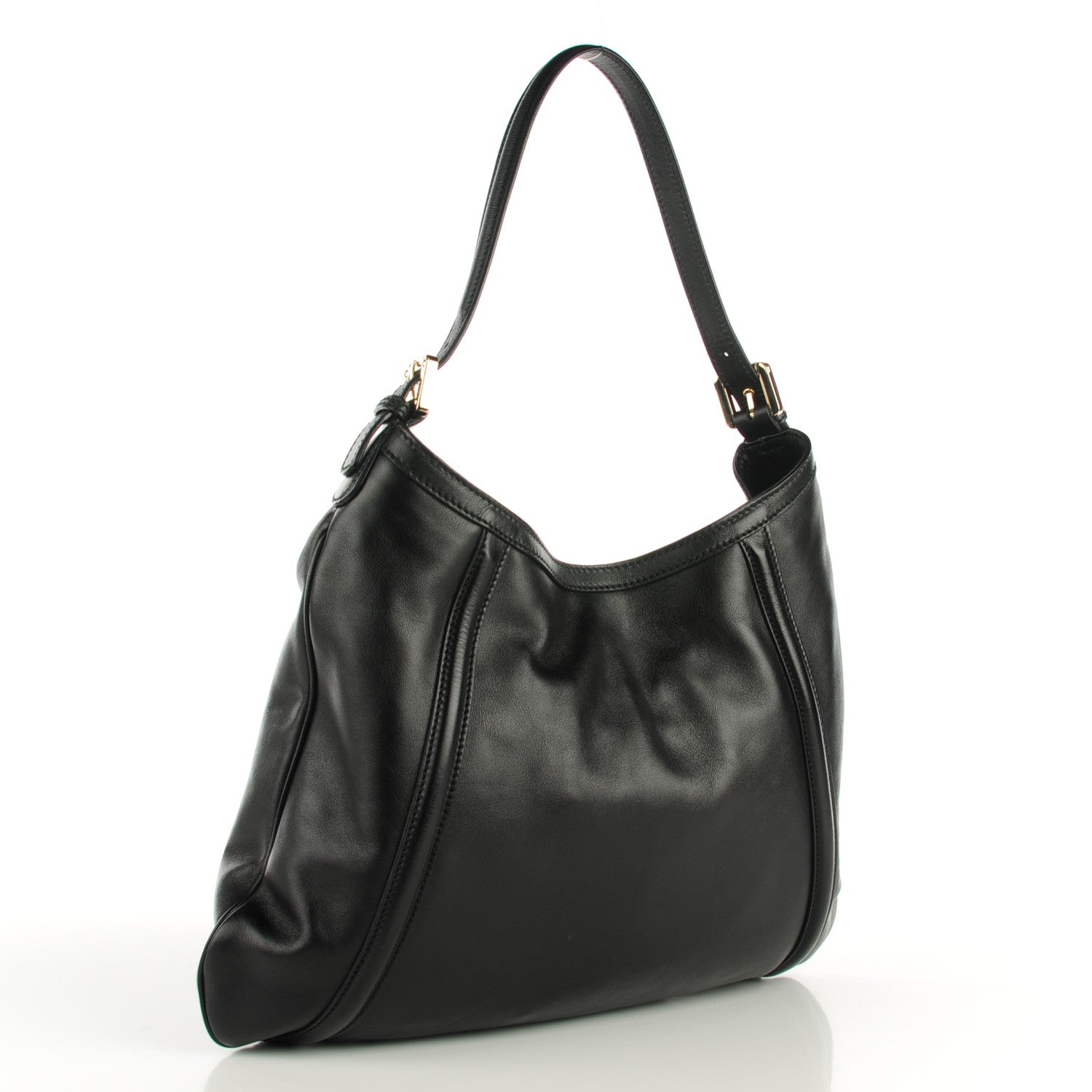 Gucci Leather Medium Britt Hobo Black 3 of 7