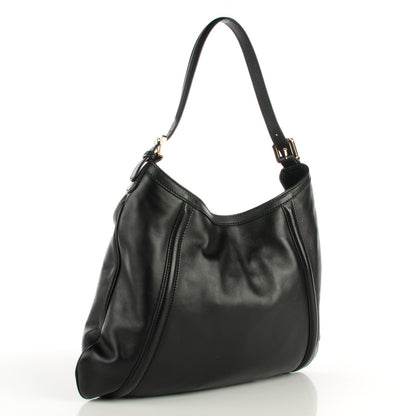 Gucci Leather Medium Britt Hobo Black 3 of 7