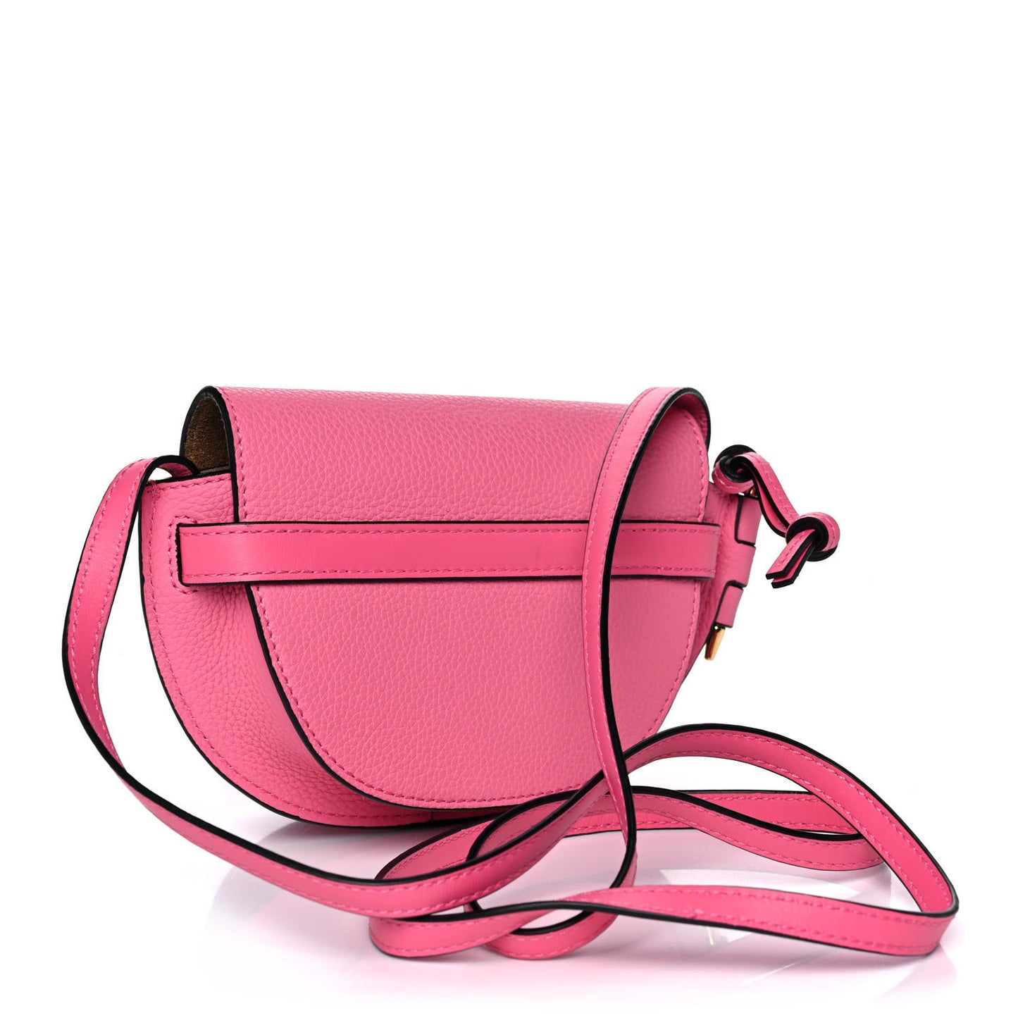 Grained Calfskin Mini Gate Crossbody Bag Wild Rose