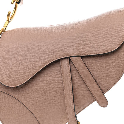 Christian Dior Grained Calfskin Saddle Bag Pink 8 of 9