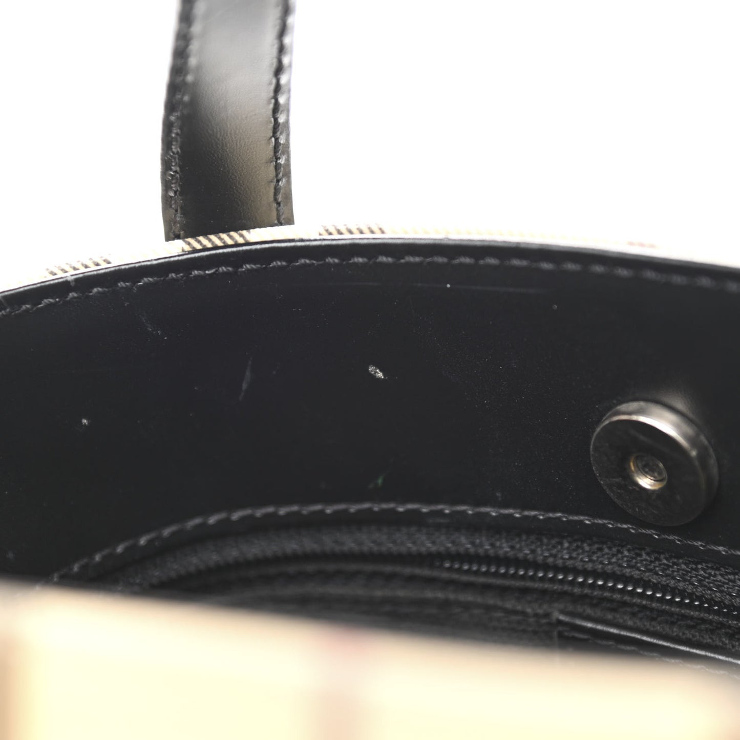 Canvas House Check Mini Tote Black