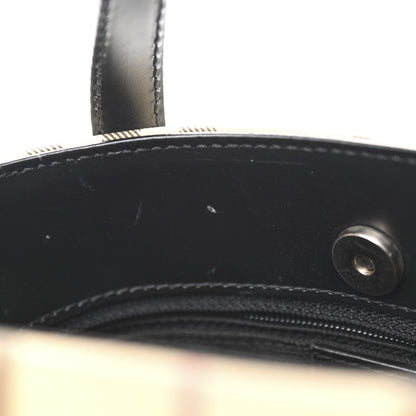 Burberry Canvas House Check Mini Tote Black 12 of 12