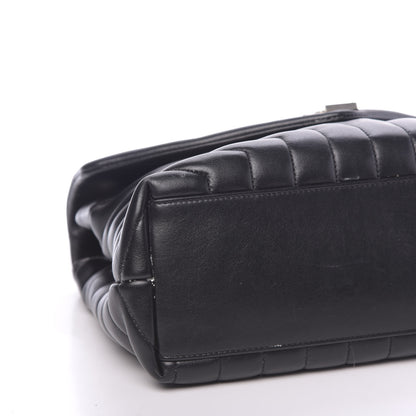 Saint Laurent Calfskin Y Quilted Monogram Medium Loulou Chain Satchel Black 8 of 12