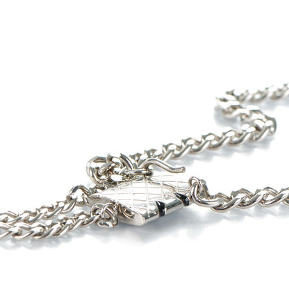 Chanel Enamel CC Cambon Chain Belt Silver Black 3 of 5