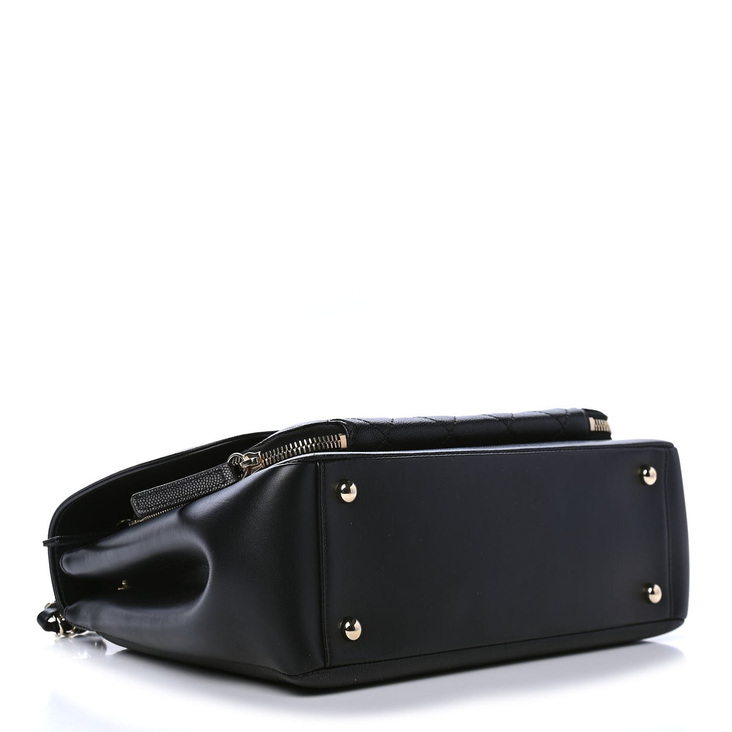 Caviar Quilted Large Business Affinity Flap Black