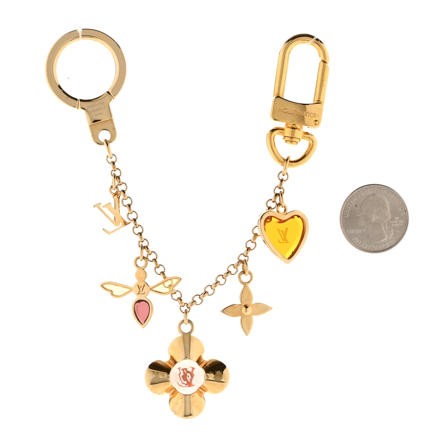 Louis Vuitton Bee Flower Chain Key Charm 2 of 4
