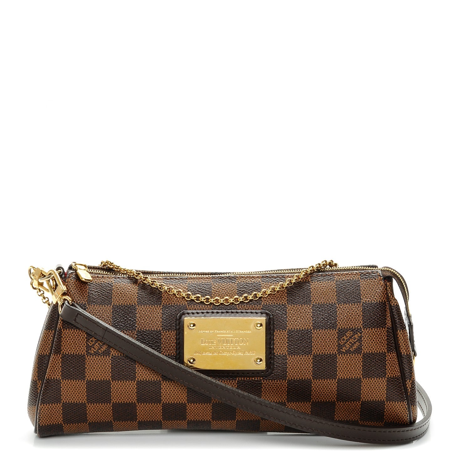 Louis Vuitton Damier Ebene Eva Clutch 1 of 6