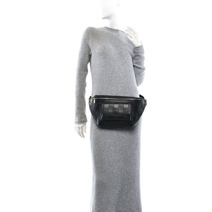 Gucci Calfskin GG Tennis Embossed Pocket Belt Bag Black 3 of 10