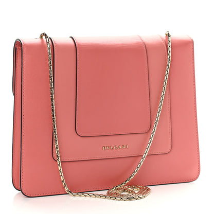 Bulgari Calfskin Serpenti Forever Crossbody Flamingo Quartz 2 of 18