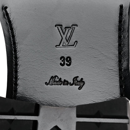 Louis Vuitton Calfskin Monogram Discovery Flat Ankle Boots 39 Black 6 of 8