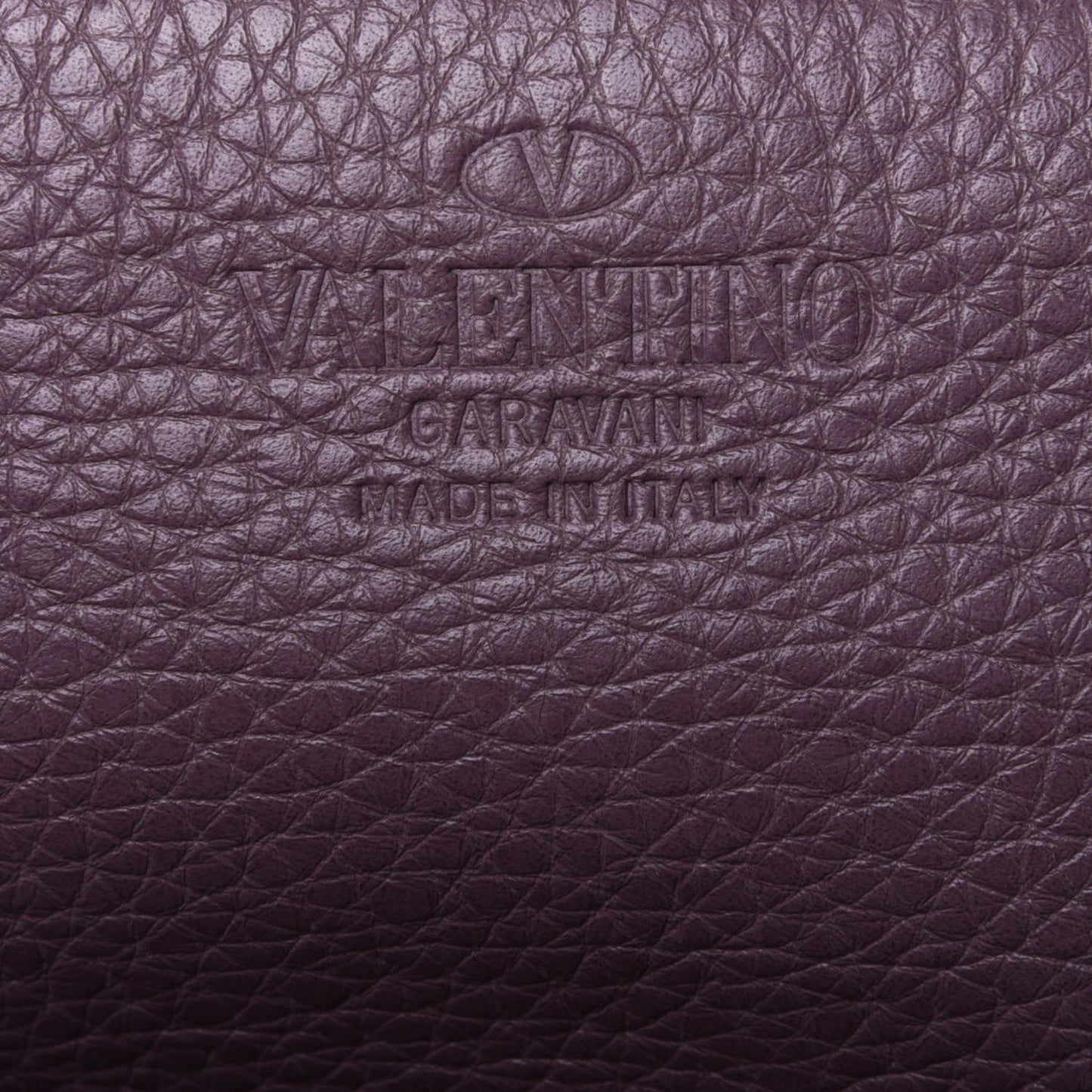 Pebbled Calfskin Medium Rockstud Tote Dark Mauve