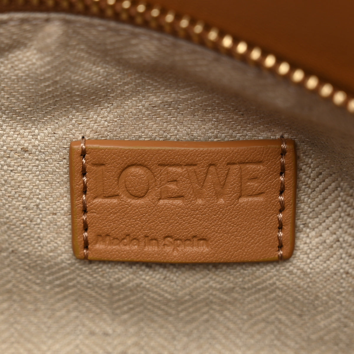 Loewe Calfskin Small Puzzle Edge Bag Warm Desert Black 6 of 10
