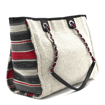 Chanel Striped Canvas Small Deauville Tote 4 of 20