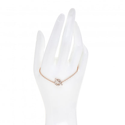 Hermes 18K Rose Gold Diamond Finesse Bracelet SH 2 of 5