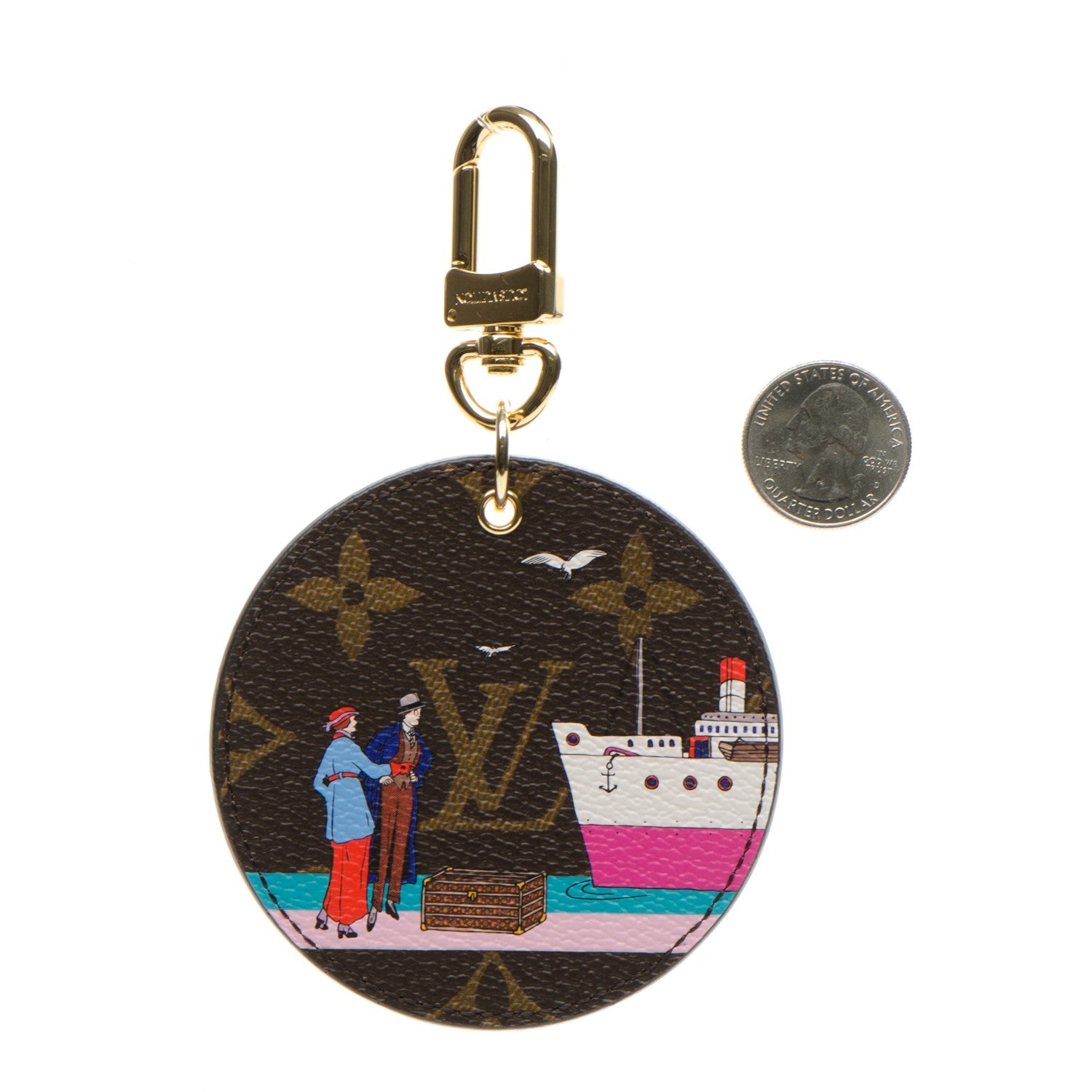 Louis Vuitton Monogram 2016 Christmas Animation Bag Charm Key Ring 2 of 5