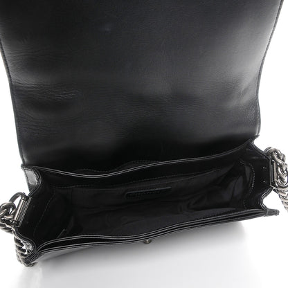 Chanel Calfskin Enchained Medium Boy Flap Black 5 of 10