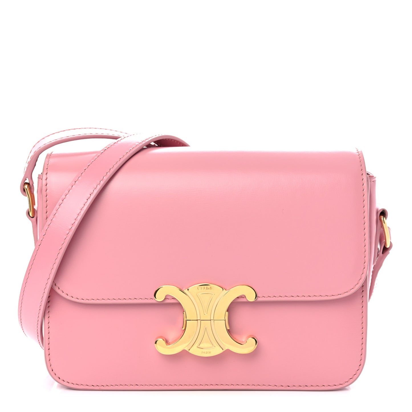 Shiny Calfskin Teen Triomphe Rose