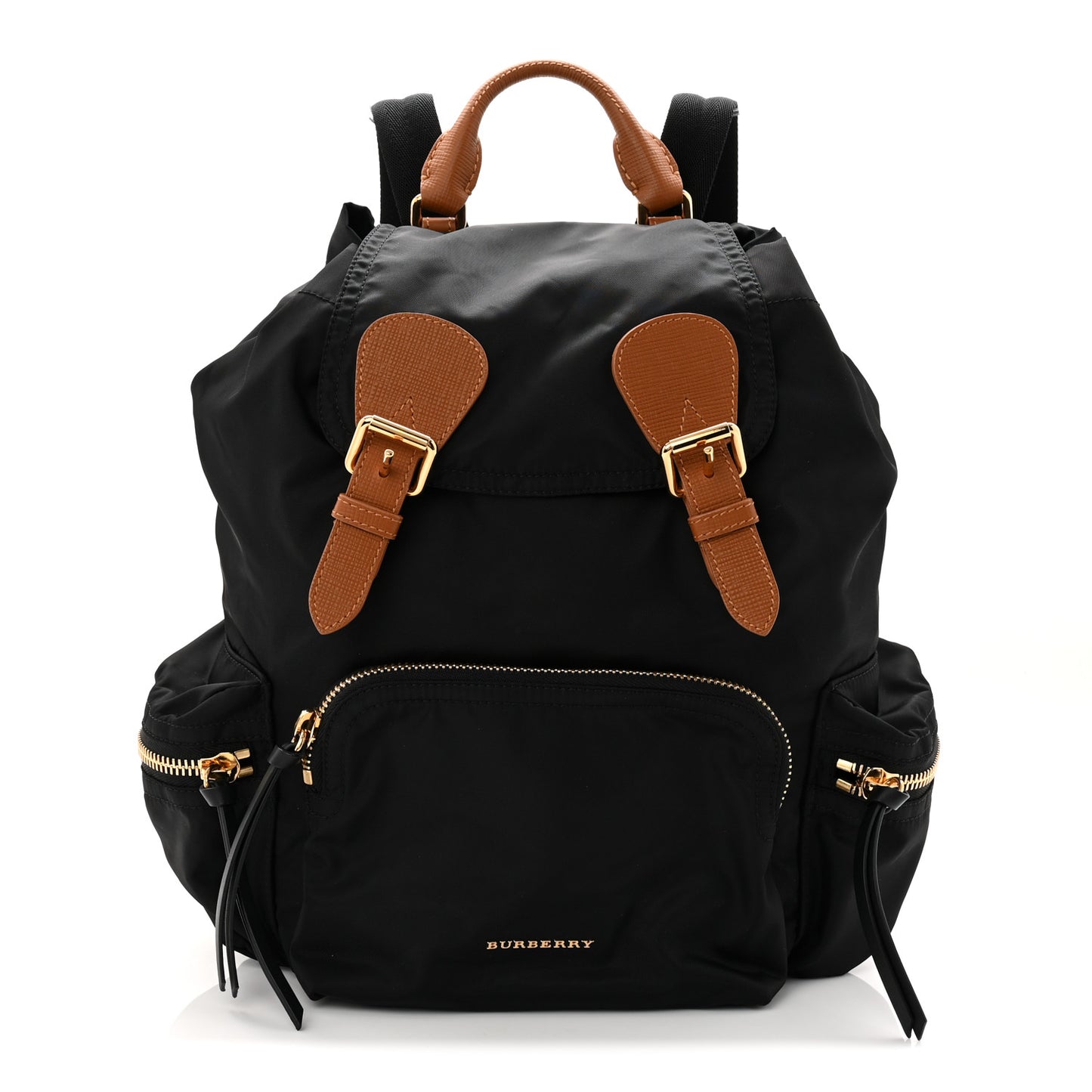 Nylon Medium Rucksack Backpack Black