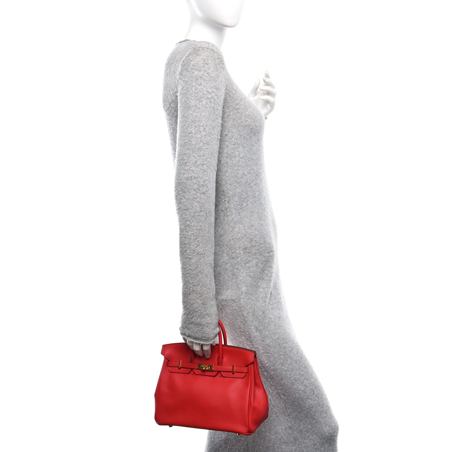 Hermes Swift Birkin 25 Vermillion 2 of 10