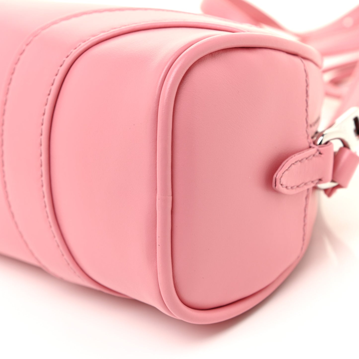 Soft Calfskin Bowling Crossbody Bag Petalo