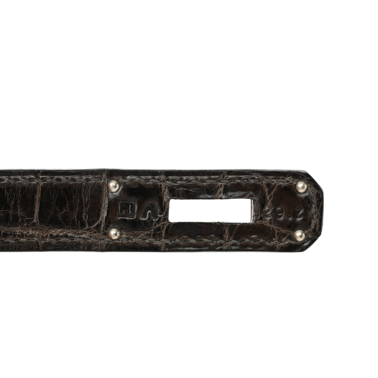 Shiny Niloticus Crocodile Horseshoe Birkin 30 Graphite