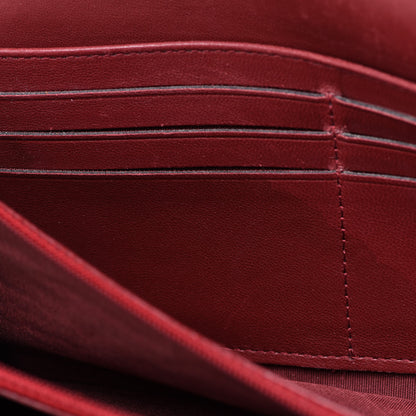Chanel Lambskin Quilted Boy Flap Wallet Dark Red 15 of 16