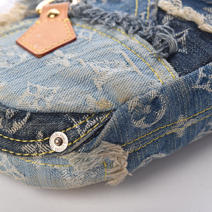 Louis Vuitton Denim Patchwork Pouchy Blue 11 of 13