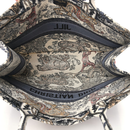 Christian Dior Canvas Embroidered Large Dioriviera Toile De Jouy Book Tote Multicolor 5 of 12