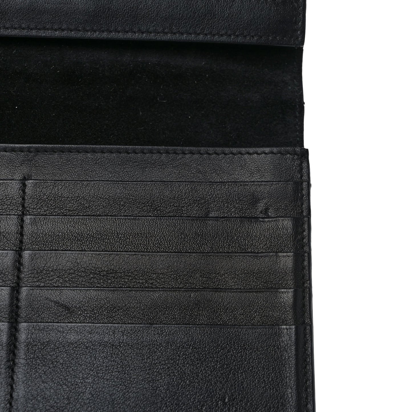 Lizard Calfskin Large Multifunction Strap Wallet Black