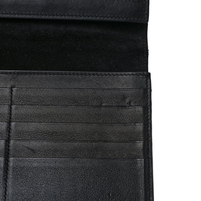 Celine Lizard Calfskin Large Multifunction Strap Wallet Black 8 of 8