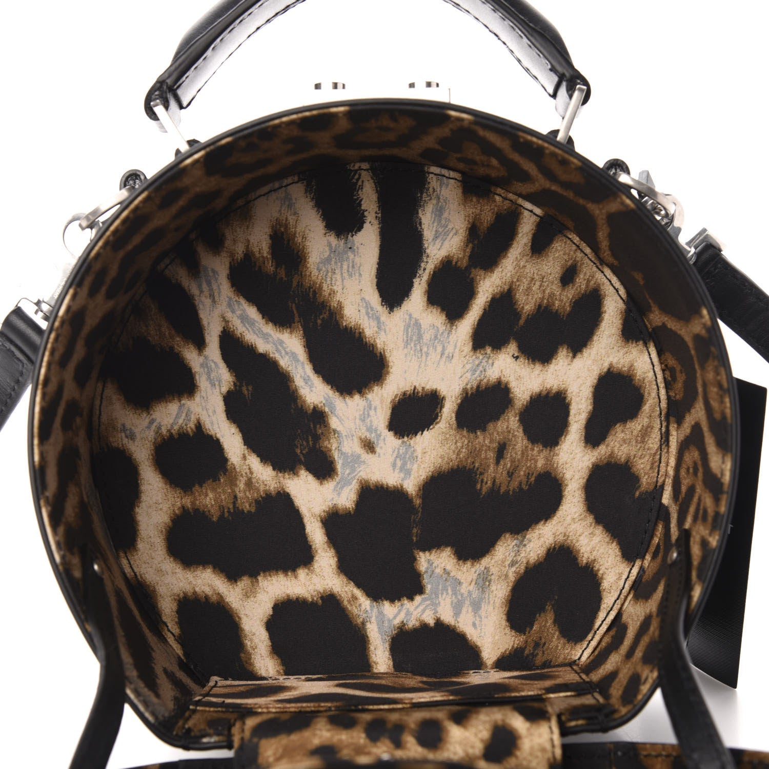 Saint Laurent Calfskin Small Mica Hat Box Black 5 of 10