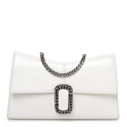 Marc Jacobs Calfskin Saint Marc Chain Wallet White 1 of 10