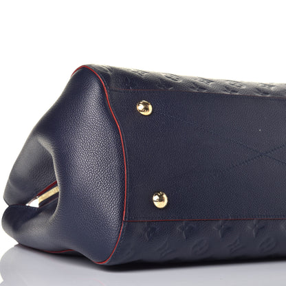 Louis Vuitton Empreinte Montaigne GM Marine Rouge 7 of 9