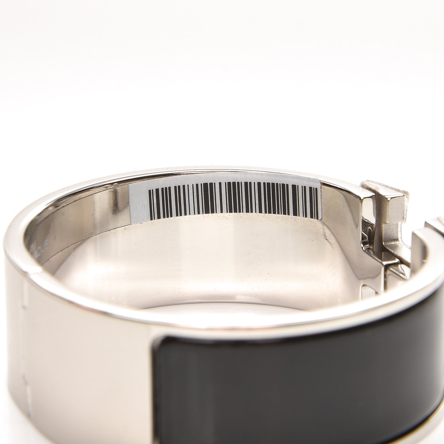 Enamel Wide Clic Clac H Bracelet PM Black