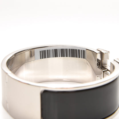 Hermes Enamel Wide Clic Clac H Bracelet PM Black 4 of 5