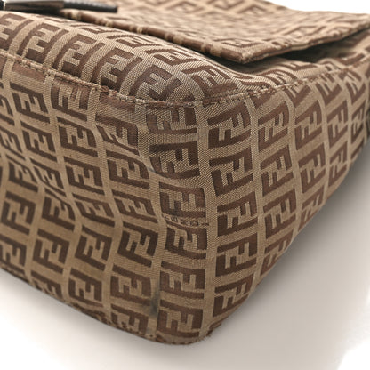 Fendi Zucchino Mama Baguette Mogano Panna Testa Di Moro 9 of 12