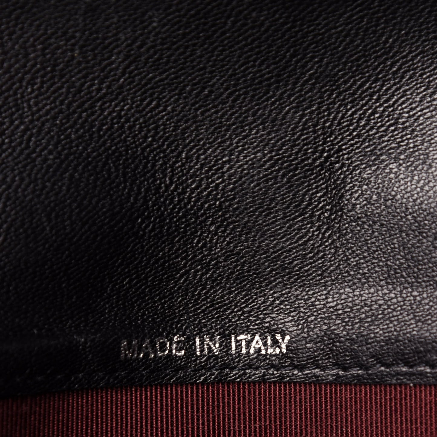 Lambskin Quilted Large Gusset Flap Wallet Black
