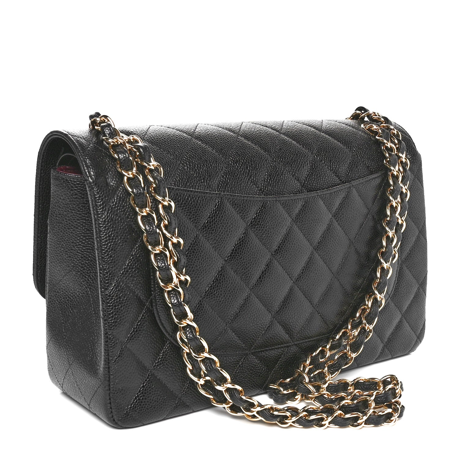 Chanel Caviar Quilted Jumbo Double Flap Black 2 of 11