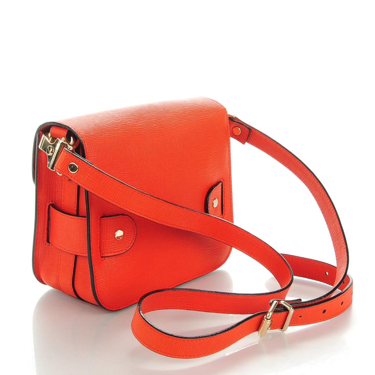 Linosa Calfskin Mini PS11 Classic Shoulder Bag Fire Red