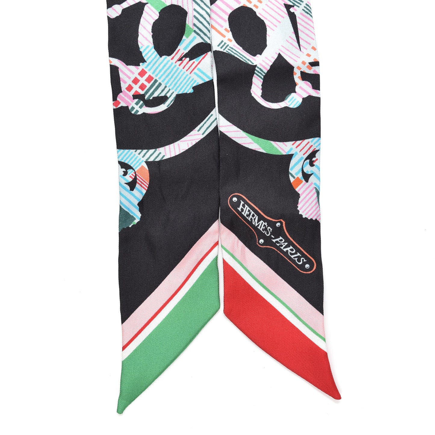 Silk Cavalcadour Morning Twilly Black Rouge Vert
