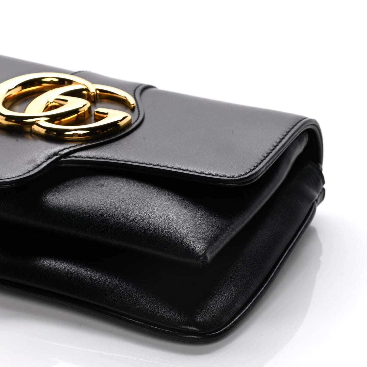 Vitello Palmellato Lux Small Arli Flap Shoulder Bag Black