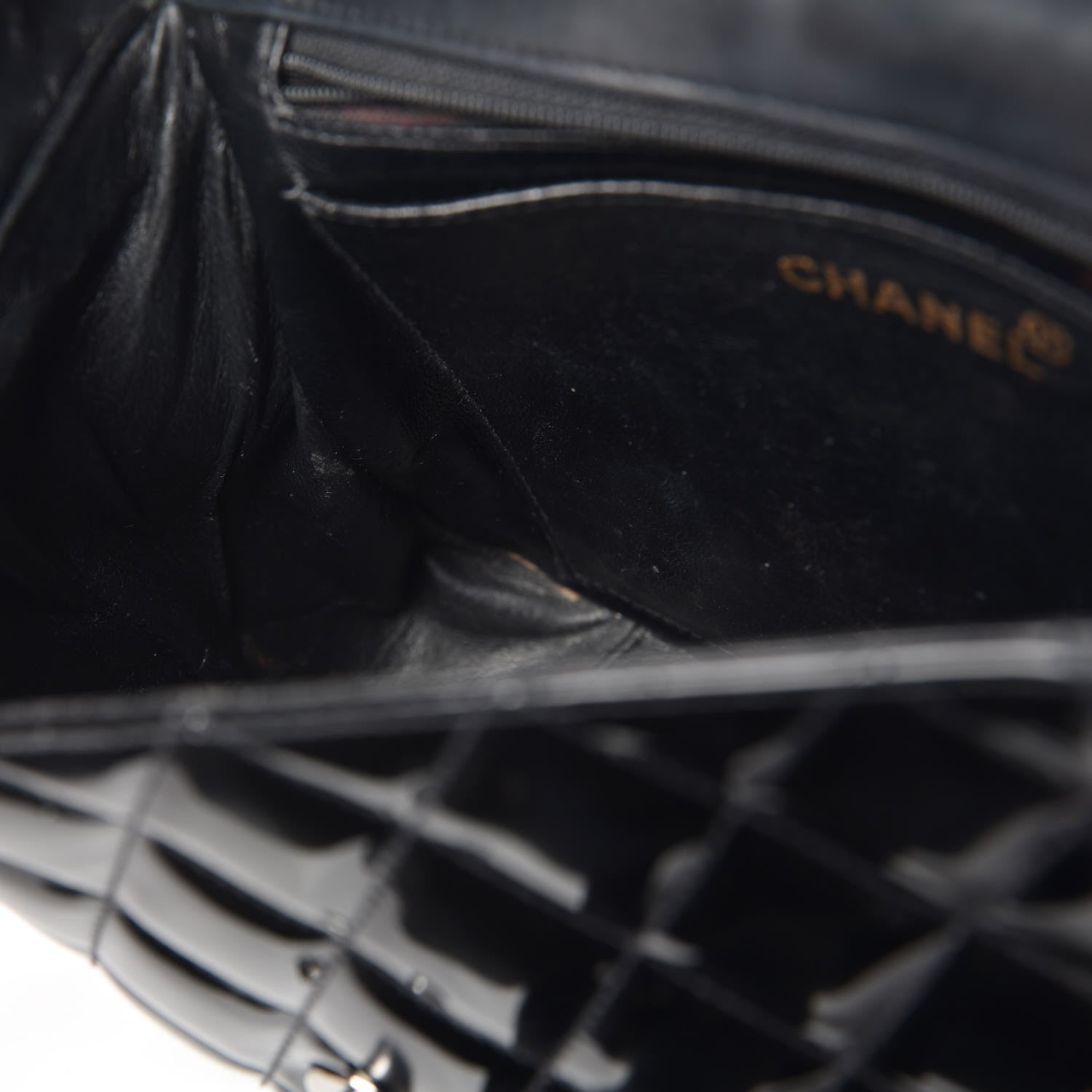 Chanel Patent Quilted Shoulder Flap Bag Black 15 of 21