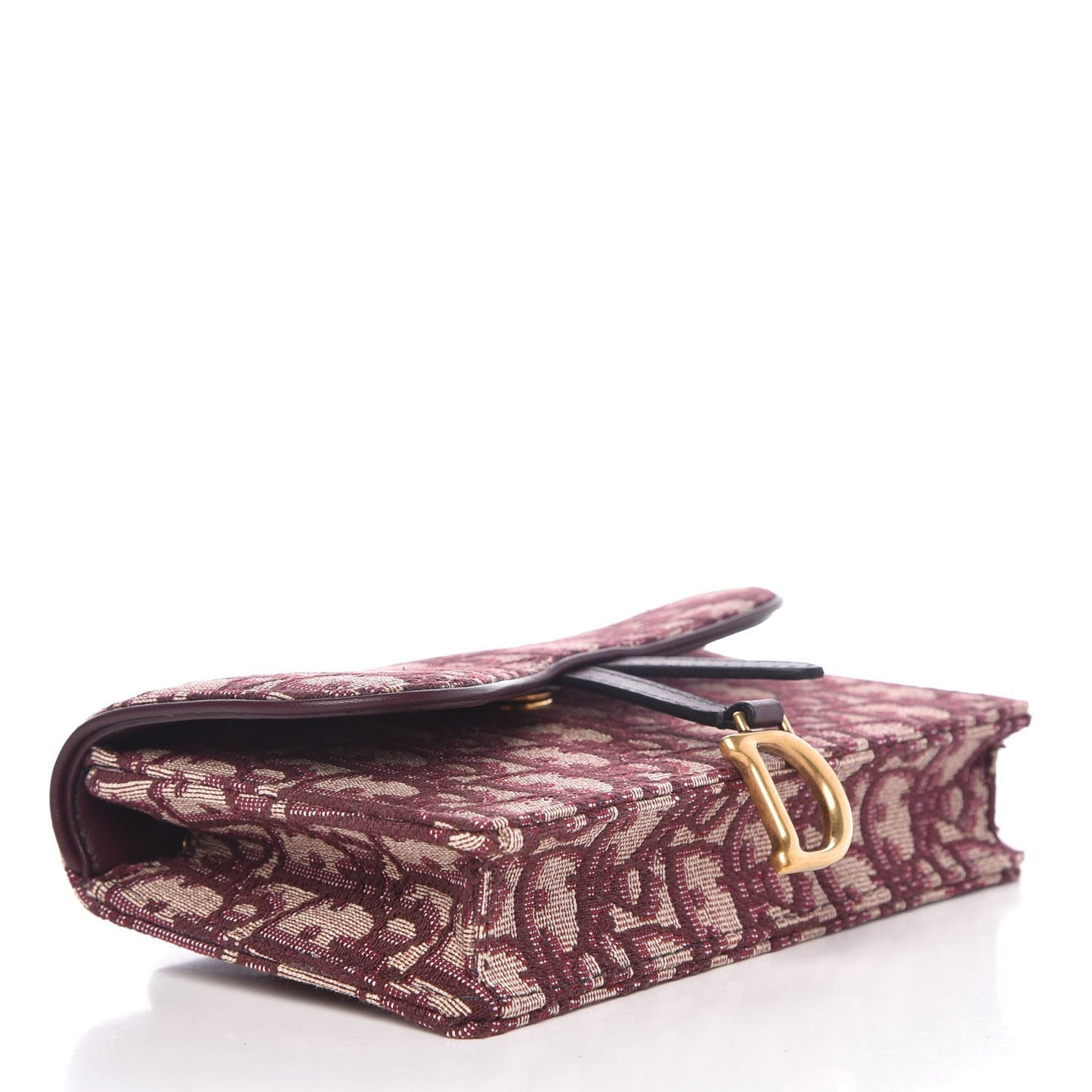 Oblique Saddle Belt Bag Bordeaux