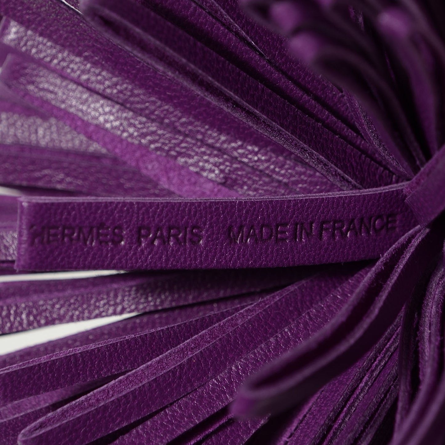 Lambskin Carmen Tassel Key Holder Violet
